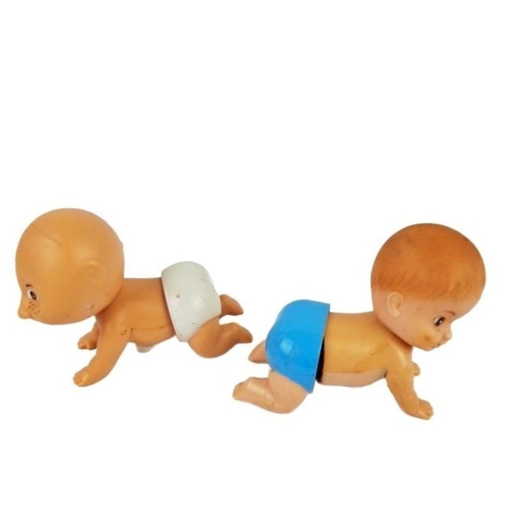 Vintage Tomy Cabbage Patch Kids Wind-Up Crawling Baby 1983+77
